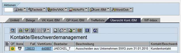 Kontakt- und Beschwerdemanagement: Eingabe eines Kontaktes oder einer Beschwerde in der Lösung auf SAP IS-U-Basis