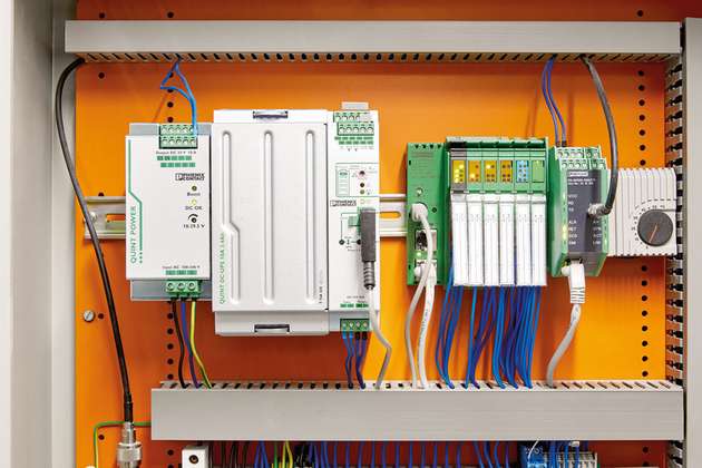 An die Steuerung Inline Controller ILC 1x1 können analoge und digitale Signale und weitere Funktionsbaugruppen angebunden werden.