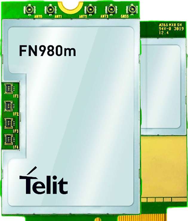 Die Datenkarte FN980m ist ideal für Anwendungen mit hohen Datenübertragungsraten.