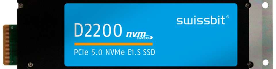 D2200-Serie von Swissbit vereint Geschwindigkeit und Energieeffizienz mit Bestwerten für Performance per W für Datacenter- und Enterprise-Anwendungen.