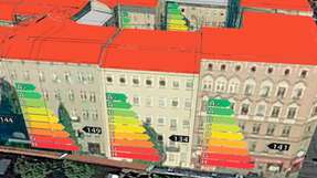 Semantik: Dank der Verknüpfung von Kartenmaterial mit zusätzlichen Informationen sind Analysen wie die energetische Bewertung von Gebäuden und deren Sanierungspotenziale möglich.