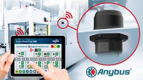 Mit dem Anybus Wireless Bolt können Sie die Steuerung Ihrer Maschine mit einem wireless Netzwerk verbinden.