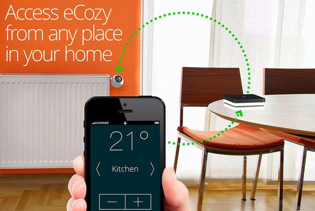 Per App kann der Anwender bei Ecozy die Raumtemperatur anpassen