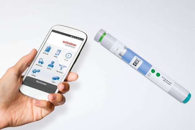 Nutzer-Interaktion: Per Smartphone kann man dank NFC jederzeit eine digitale Authentifizierung des jeweiligen Arzneimittels durchführen.