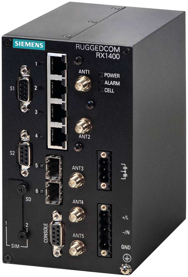 Das IIoT-Gateway RX1400 von Siemens kann durch freie Programmierung an beliebige Protokolle und Anforderungen angepasst werden.