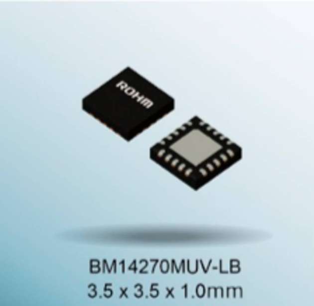 Mit Abmessungen von 3,5 mm x 3,5 mm x 1,0 mm soll es sich beim BM14270MUV-LB um den industrieweit kleinsten berührungslosen Sensor handeln.