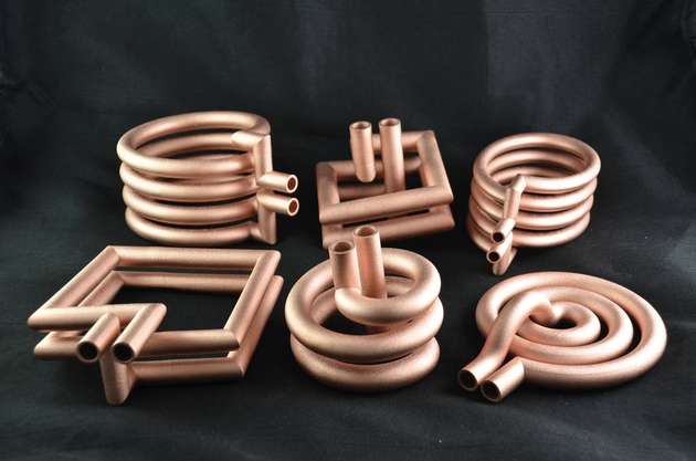 Induktionsspulen aus dem 3D-Drucker: Online konfigurierte Induktionsspulen aus elektrisch hochleitfähigem Kupfer bieten zahlreiche Vorteile.
