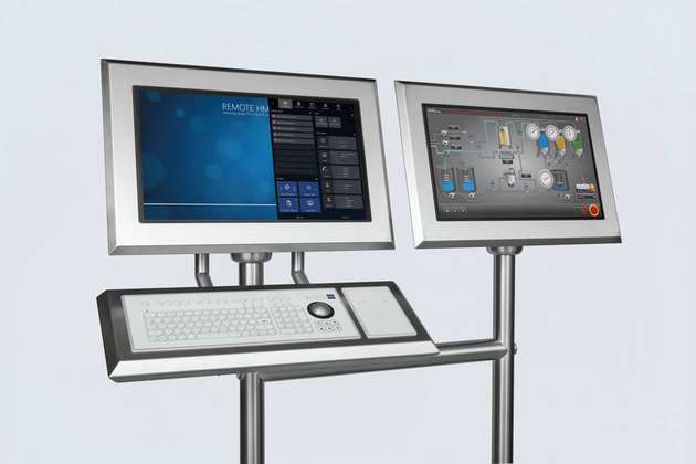 Die Exicom 500 Thin Clients sind gerüstet für die Dual-Screen-Darstellung mit komfortabler Dual-Touch-Bedienung.