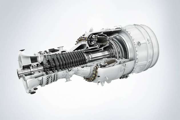 Eine SGT-800-Industriegasturbine mit einer Leistung von 57 MW wird im Zuge der Modernisierung im BASF-Kraftwerk Schwarzheide eingesetzt.