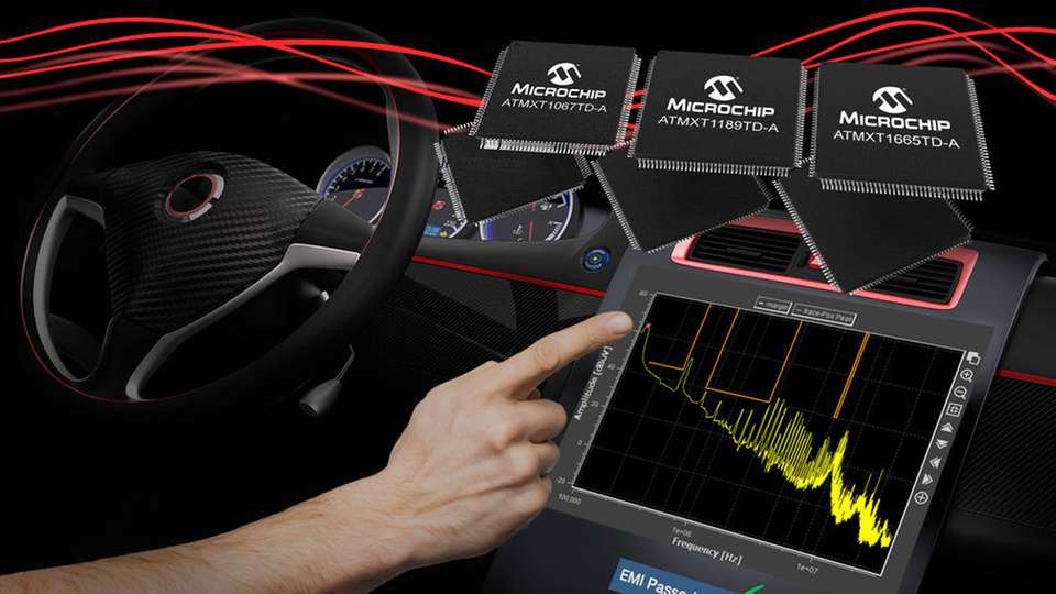Entwickler von Automotive-Displays sollen durch die drei neuen Touchscreen-Controller erheblich Zeit einsparen können.