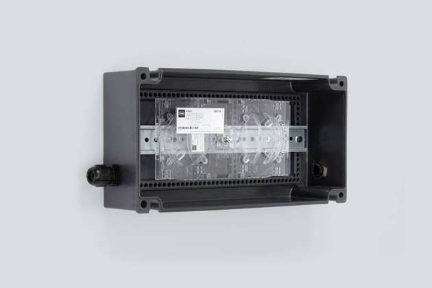 Die Zone 1 Splice-Kassette erlaubt die Installation von Lichtwellenleiter mit Zündschutzart „op pr“ nach der Norm IEC60079-28.