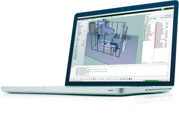 Die 3D-Simulationssoftware IndustrialPhysics nutzt für die Erstellung des digitalen Zwillings CAD-Daten.