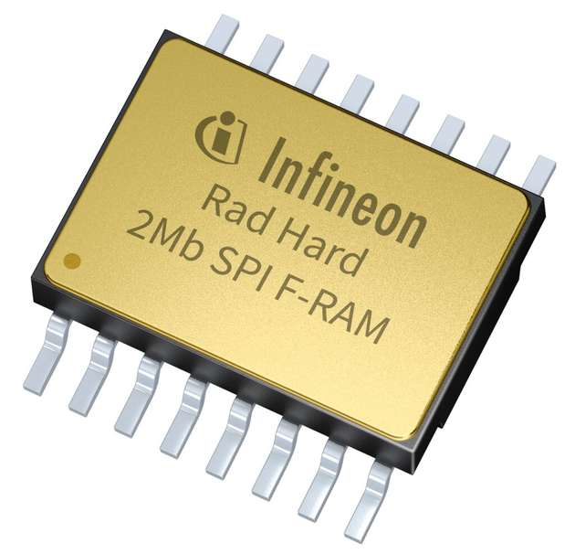 Der F-RAM mit 2-Mb-Dichte und SPI ist das erste Produkt in der Familie der strahlungsfesten nichtflüchtigen F-RAMs. Die Bauteile haben mit 10 Billionen Lese-/Schreibzyklen, 120 Jahren Datenerhalt bei 85°C und einer Betriebsspannung von 2,0 V bis 3,6 V eine fast unendliche Lebensdauer.