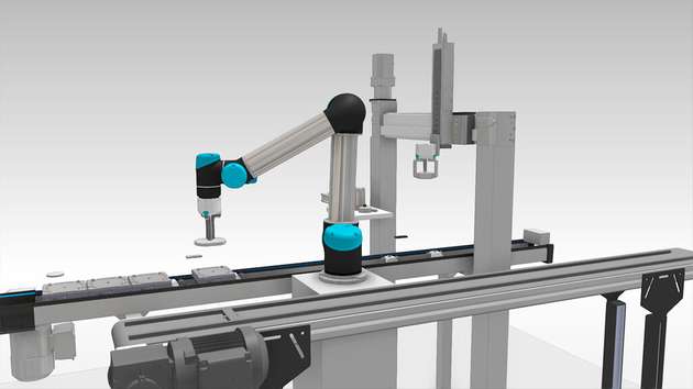 Bei der modellbasierten Entwicklung wird zunächst mit Softwareprodukten für die physikbasierte 3D-Simulation der digitale Zwilling der Maschine oder Anlage entwickelt und simuliert. Das ermöglicht umfangreiche Tests und Optimierungen vor der Fertigstellung von Mechanik und Hardware.