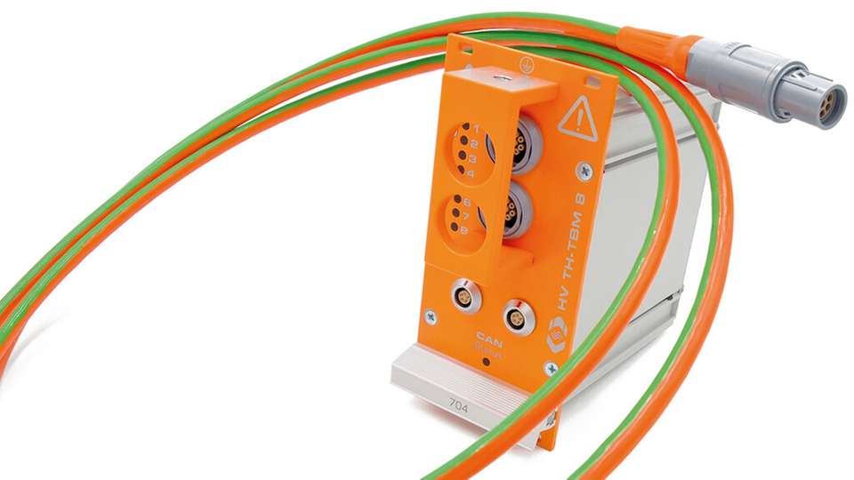 SAB-Anschlusskabel für ein HV-Messmodul zur Erfassung von Temperaturwerten und analogen Messsignalen.