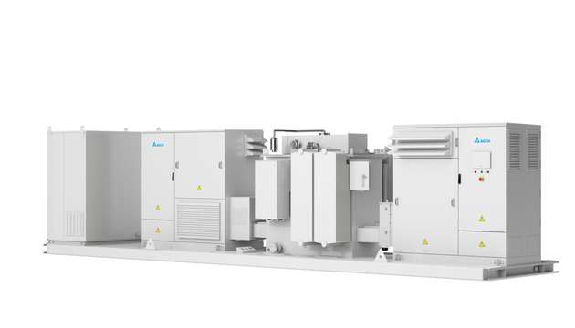 Das PCS3450 MV Skid, Power Conditioning System (PCS) mit MV-Transformator, eignet sich insbesondere für Energiespeicheranwendungen im industriellen Kontext.