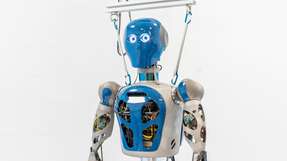 Der humanoide Roboter „RH5“ wurde am DFKI Robotics Innovation Center entwickelt.