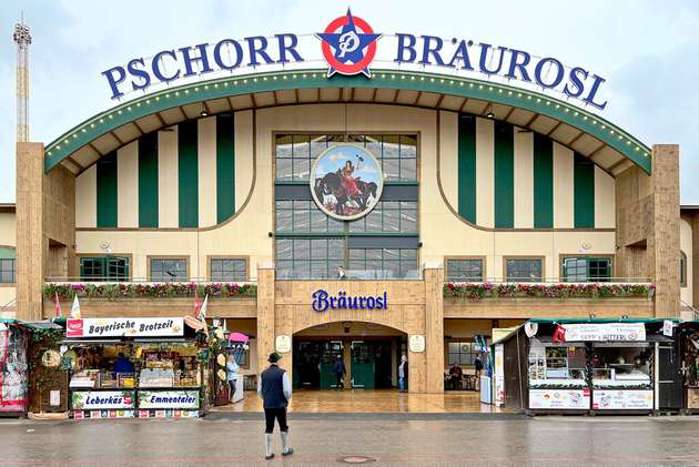 Festzelt auf dem Münchener Oktoberfest