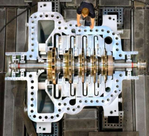 Die RH-Kompressor sind das Herzstück der MAN-Großwärmepumpenanlage für Scout Motors.