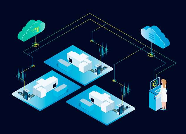 Nerve ist eine in der Cloud gemanagte Edge-Computing-Plattform, die industrielle Anlagen sicher verbindet. Daten-Visualisierung, Software- und Applikations-Management laufen über ein zentrales Managementsystem.