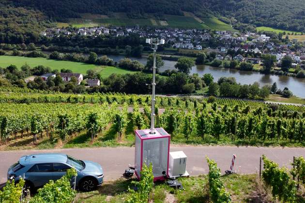 5G Campus Netz in den Weinbergen an der Mosel