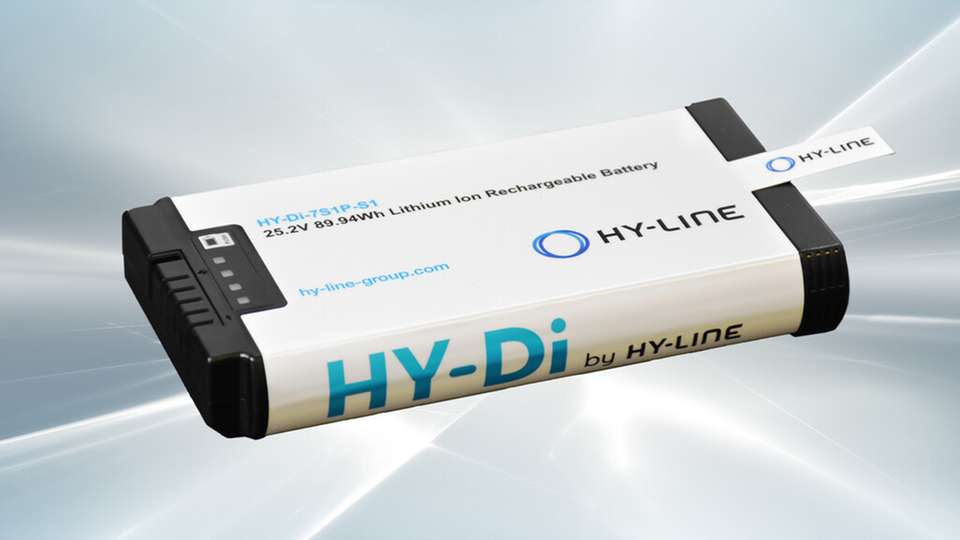 Die HY-LINE Smart Battery HY-Di-7S1P-S1 erschließt mit der Nominalspannung von 25,2 VDC und der Nutzung performanter Zellen, die bis zu -40°C entladen werden können, eine Vielzahl von Anwendungen.