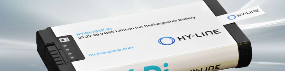 Die HY-LINE Smart Battery HY-Di-7S1P-S1 erschließt mit der Nominalspannung von 25,2 VDC und der Nutzung performanter Zellen, die bis zu -40°C entladen werden können, eine Vielzahl von Anwendungen.