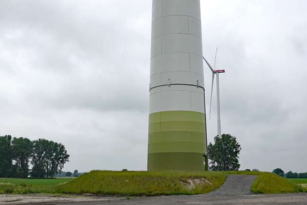 Kameras rund um den Turm gewährleisten eine 360-Grad-Bilderfassung.