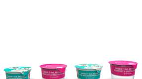 Neue Standards mit ressourcenschonenden und klimaschützenden Verpackungstechnologien Zukunftsfähige Technologie T-IML: Rundbecher mit einem standardisierten Durchmesser von 95 mm in drei verschiedenen Höhen – für alle Kunden als Standardprogramm verfügbar.