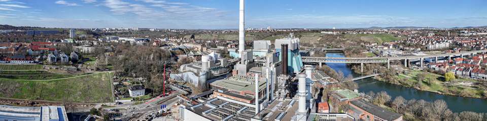 Das neue Kraftwerk Stuttgart-Münster stellt die Versorgung mit Strom und Fernwärme sicher.