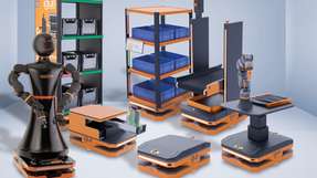 Autonomer mobiler Roboter nach Baukastenprinzip Der ReBeLMove Pro dient als Plattform für unterschiedliche Aufbauten, vom Kommissioniersystem über das intelligente Regalsystem bis hin zum kollaborativen Roboter mit Förderbändern.