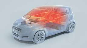 Elektrische Hochvoltheizungen Heizen von E-Mobilen: Schematische Darstellung, wie der Hochvoltheizer in einem Elektrofahrzeug eingebunden werden kann.