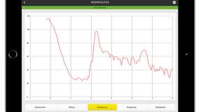 Via Bluetooth lassen sich auf dem Tablet auch Messwert, Sensorstatus und Ereignisspeicher anzeigen.
