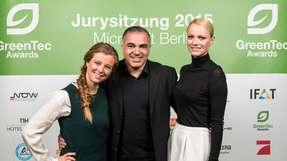 Engagement für nachhaltige Innovationen: Moderatorin Nina Eichinger, ProSieben-Moderator Aiman Abdallah und Topmodel Franziska Knuppe sind wohl die prominentesten Jury-Mitglieder des Greentec Awards.