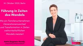 Katrin Stegmaier-Hermle, CEO von Balluff, ist Speakerin auf dem INDUSTRY.forward Summit 2020.