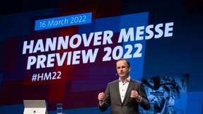 Dr. Jochen Köcker, CEO, Deutsche Messe, auf der Hannover Messe Preview.