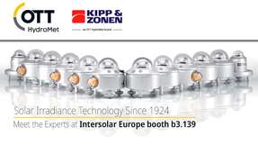 Treffen Sie die Marke, die hinter dem ersten Pyranometers steckt, auf der Intersolar Europe, am Stand B3.139.