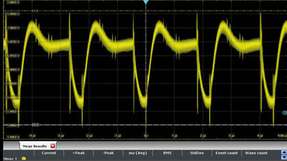 Spannungs-Ripple und die hochgenaue Messung der DC-Spannung mittels eines Probe-Meters (16-Bit ADC).