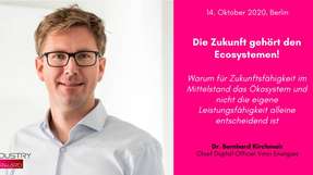 Dr. Bernhard Kirchmair, Chief Digital Officer bei Vinci Energies, ist Speaker auf dem INDUSTRY.forward Summit 2020.