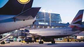 Das Terminal 1 am Flughafen Stuttgart.