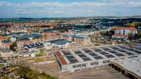 1.000 Glas-Glas-Module wurden auf dem Betriebshof Trachenberge installiert.