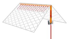  Dachfläche wird als Solarthermie-Anlage genutzt, indem die warme Luft unter den Ziegel über ein, im First integriertes Edelstahlrohr, einfach abgesaugt und einer Wärmepumpe zugeführt werden kann.