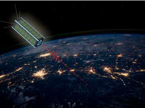 QUBE Technologien zur Quantenschlüsselverteilung
So soll der QUBE-Kleinsatellit Quantenschlüssel mit einem Laser zur Bodenstation übertragen, um dnn später damit abhörsichere Kommunikation auf der Erde zu ermöglichen.